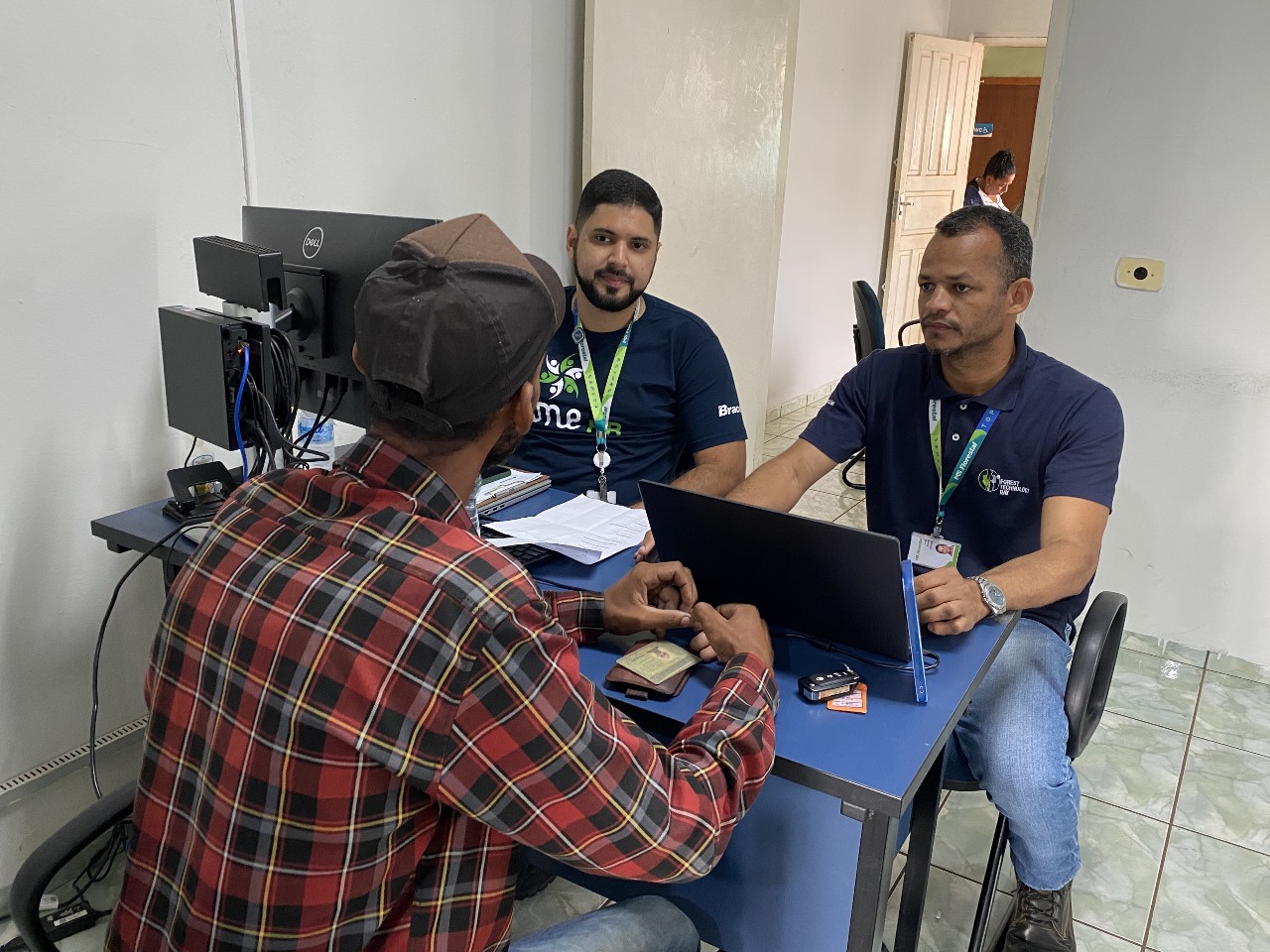 Entrevistas foram realizadas no decorrer do dia na Casa do Trabalhador